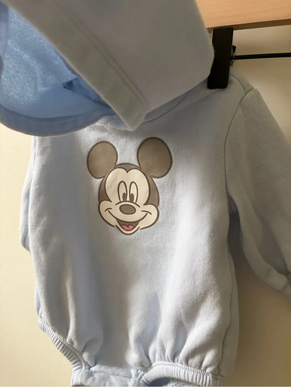Hooded Fleece One-Piece Romper for Baby. 3-6 months